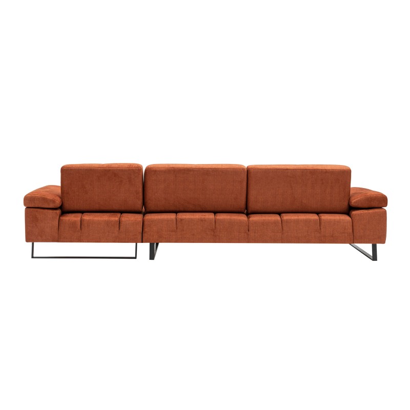 Corner Sofa Mustang Large Right - Orange Orange