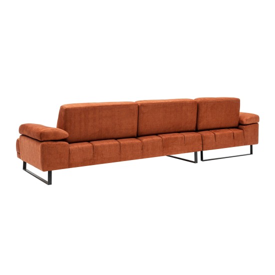 Corner Sofa Mustang Large Left - Orange Orange Corner Sofa Mustang Large Left - Orange Orange