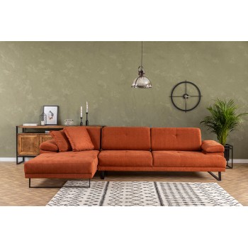 Corner Sofa Mustang Large Left - Orange Orange