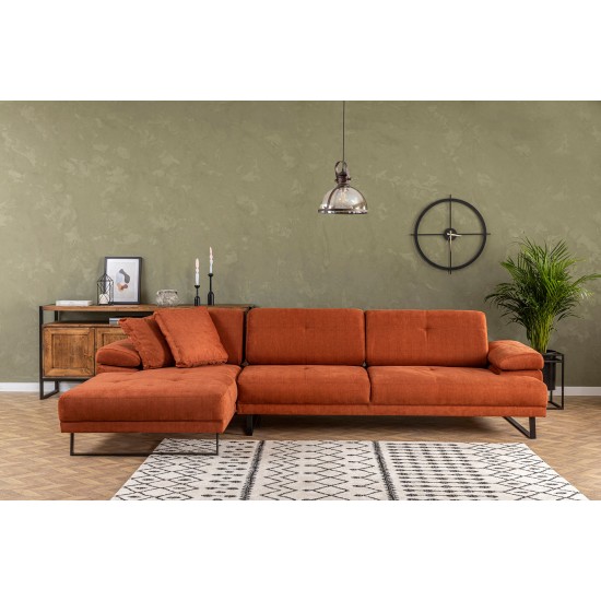 Corner Sofa Mustang Large Left - Orange Orange Corner Sofa Mustang Large Left - Orange Orange