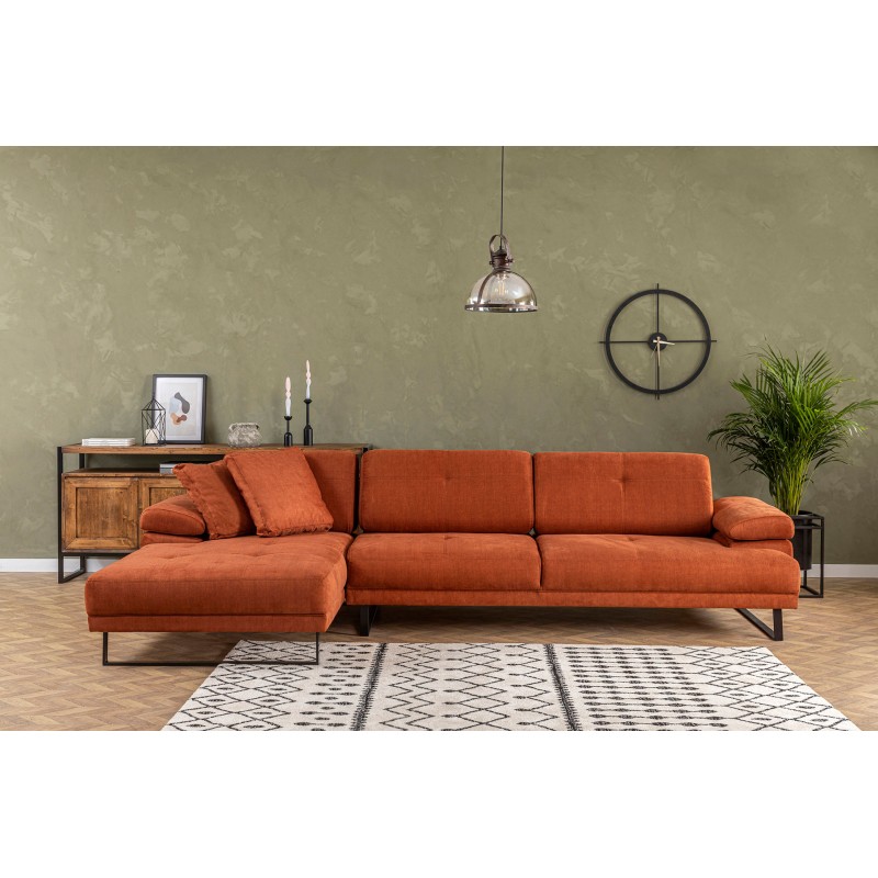 Corner Sofa Mustang Large Left - Orange Orange