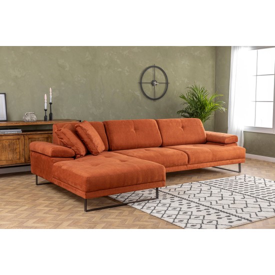 Corner Sofa Mustang Large Left - Orange Orange Corner Sofa Mustang Large Left - Orange Orange