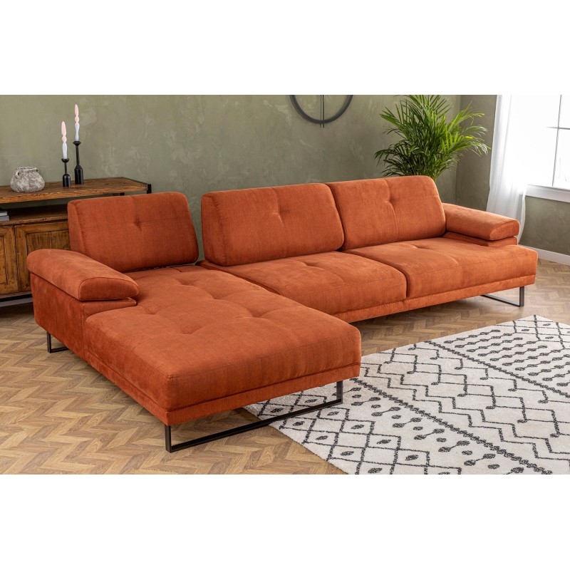Corner Sofa Mustang Large Left - Orange Orange