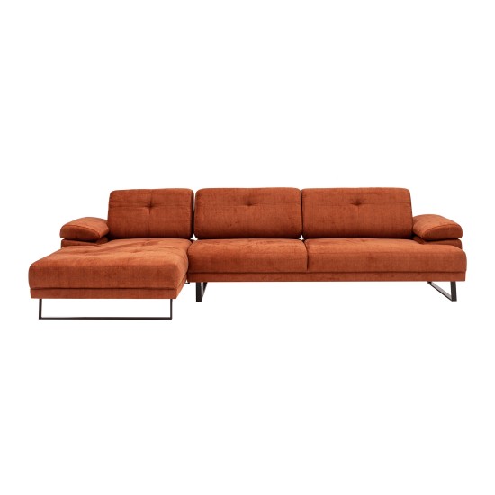 Corner Sofa Mustang Large Left - Orange Orange Corner Sofa Mustang Large Left - Orange Orange