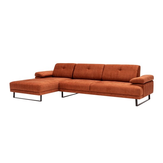 Corner Sofa Mustang Large Left - Orange Orange Corner Sofa Mustang Large Left - Orange Orange