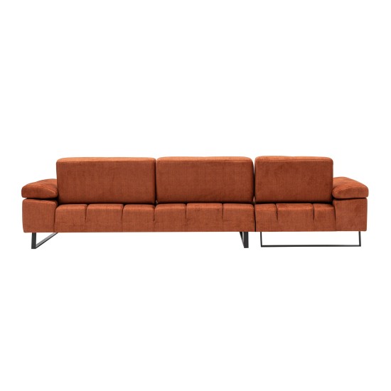 Corner Sofa Mustang Large Left - Orange Orange Corner Sofa Mustang Large Left - Orange Orange