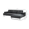 Corner Sofa Mustang Small Right - Anthracite Anthracite
