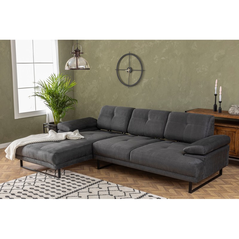 Corner Sofa Mustang Small Left - Anthracite Anthracite