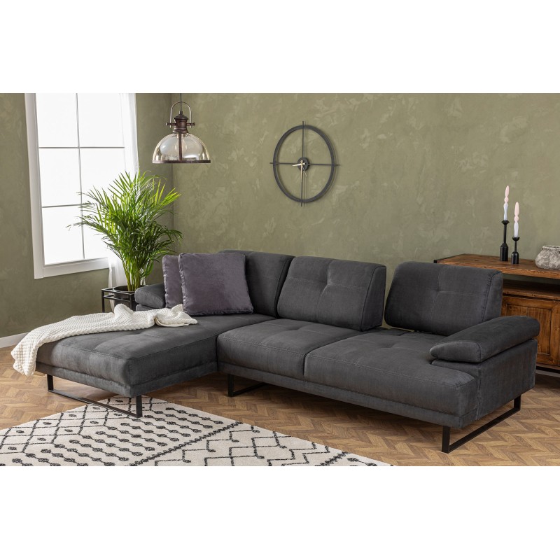 Corner Sofa Mustang Small Left - Anthracite Anthracite