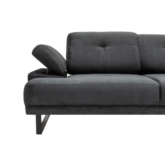 Corner Sofa Mustang Large Right - Antracite Anthracite Corner Sofa Mustang Large Right - Antracite Anthracite
