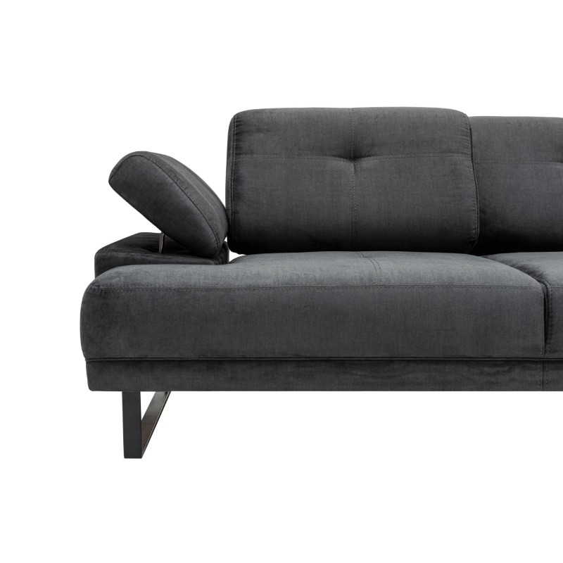 Corner Sofa Mustang Large Right - Antracite Anthracite