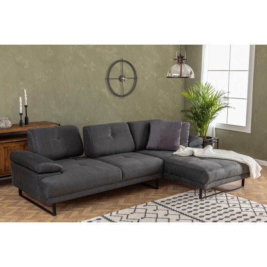 Corner Sofa Mustang Large Right - Antracite Anthracite Corner Sofa Mustang Large Right - Antracite Anthracite