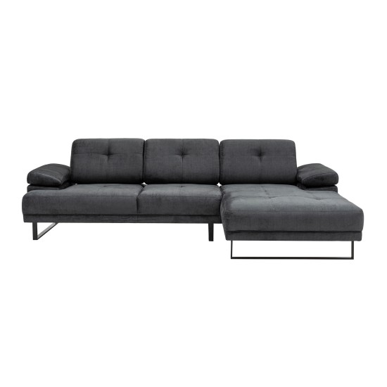 Corner Sofa Mustang Large Right - Antracite Anthracite Corner Sofa Mustang Large Right - Antracite Anthracite