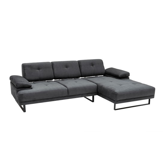 Corner Sofa Mustang Large Right - Antracite Anthracite Corner Sofa Mustang Large Right - Antracite Anthracite