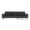 Corner Sofa Mustang Large Left - Anthracite Anthracite