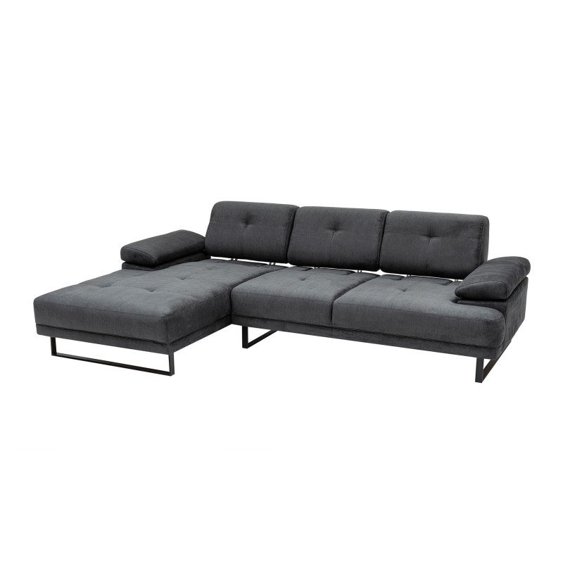 Corner Sofa Mustang Large Left - Anthracite Anthracite