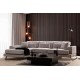 Corner Sofa Frido Left (Chl+3R) - Light Grey Light Grey Corner Sofa Frido Left (Chl+3R) - Light Grey Light Grey