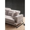 Corner Sofa Frido Left (Chl+3R) - Light Grey Light Grey