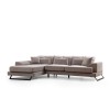 Corner Sofa Frido Left (Chl+3R) - Light Grey Light Grey