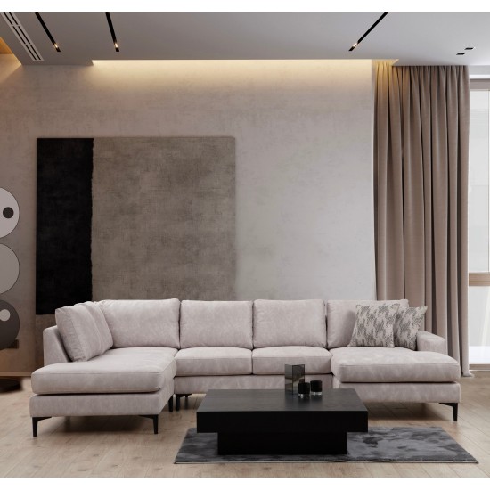 Corner Sofa Porto Corner (EOT-C-02-CHL) - Beige Beige