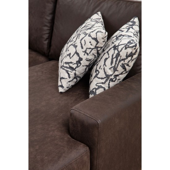 Corner Sofa Porto Corner (EOT-C-02-CHL) - Brown Brown Corner Sofa Porto Corner (EOT-C-02-CHL) - Brown Brown