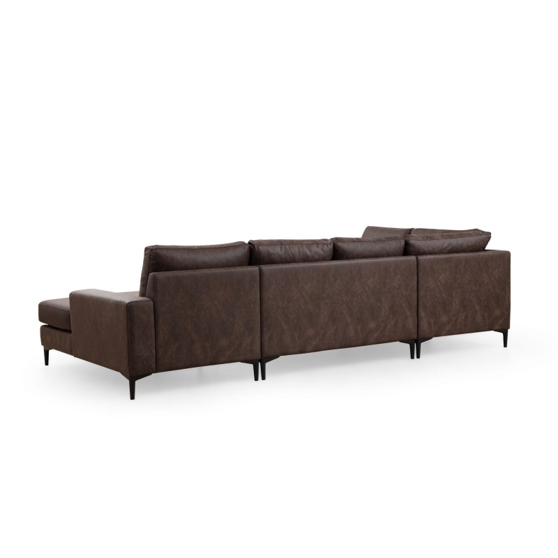 Corner Sofa Porto Corner (EOT-C-02-CHL) - Brown Brown