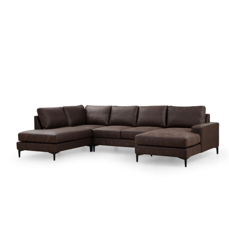 Corner Sofa Porto Corner (EOT-C-02-CHL) - Brown Brown