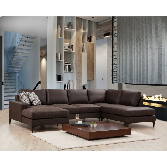 Corner Sofa Porto Corner (CHL-02-C-EOT) - Brown Brown Corner Sofa Porto Corner (CHL-02-C-EOT) - Brown Brown