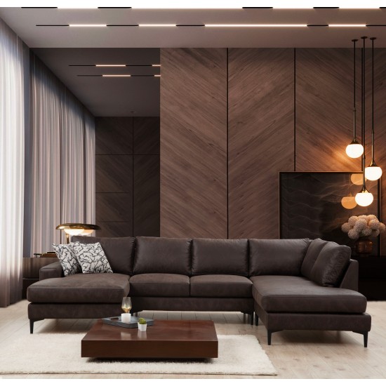Corner Sofa Porto Corner (CHL-02-C-EOT) - Brown Brown Corner Sofa Porto Corner (CHL-02-C-EOT) - Brown Brown