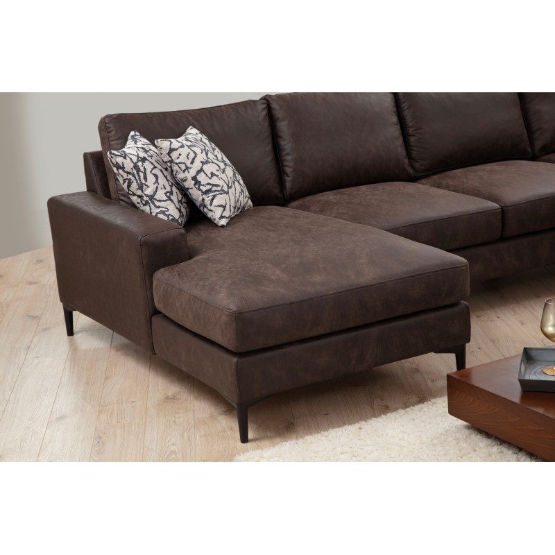 Corner Sofa Porto Corner (CHL-02-C-EOT) - Brown Brown
