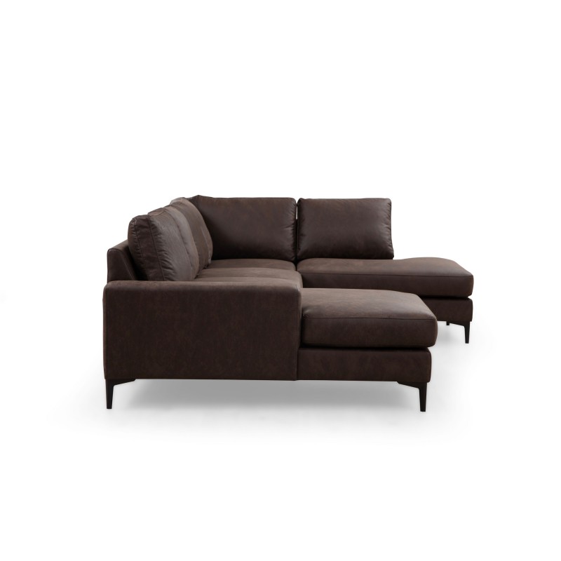 Corner Sofa Porto Corner (CHL-02-C-EOT) - Brown Brown