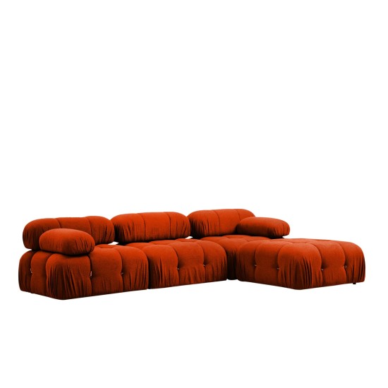 Corner Sofa Bubble Corner ( L1-O1-1R -Puf) - Tile Red Tile Red Corner Sofa Bubble Corner ( L1-O1-1R -Puf) - Tile Red Tile Red