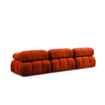 Corner Sofa Bubble Corner ( L1-O1-1R -Puf) - Tile Red Tile Red