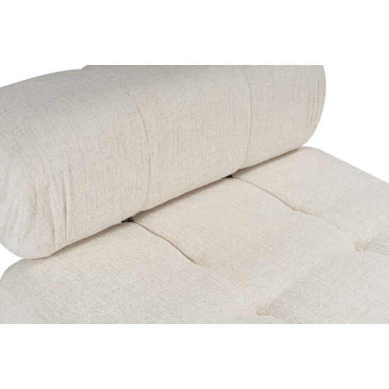 Corner Sofa Doblo 3 Seater with Pouffe ( L1-O1-1R-Pouffe) - Cream Cream Corner Sofa Doblo 3 Seater with Pouffe ( L1-O1-1R-Pouffe) - Cream Cream