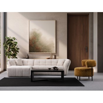 Corner Sofa Boxer Left - White White