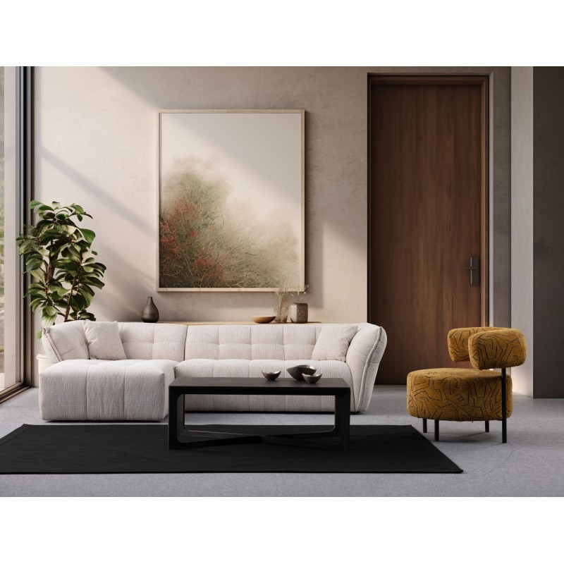 Corner Sofa Boxer Left - White White