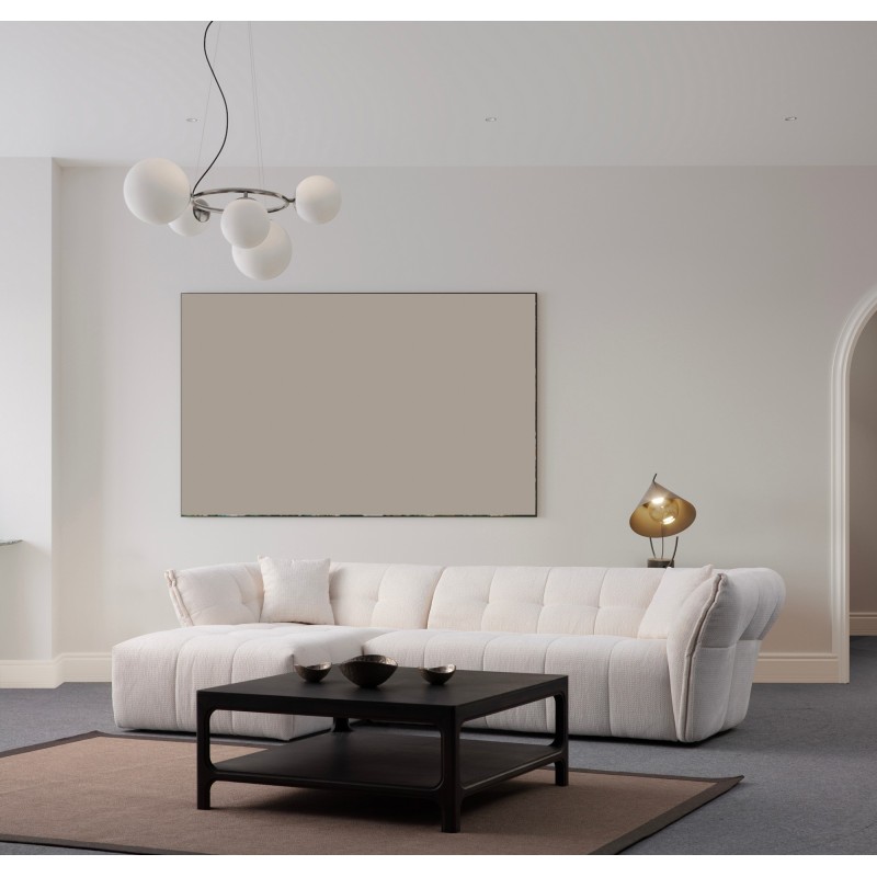 Corner Sofa Boxer Left - White White