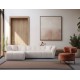 Corner Sofa Boxer Left - White White