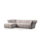 Corner Sofa Boxer Left - White White