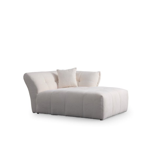 Corner Sofa Boxer Right - White White Corner Sofa Boxer Right - White White