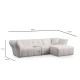 Corner Sofa Boxer Right - White White Corner Sofa Boxer Right - White White