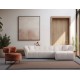 Corner Sofa Boxer Right - White White Corner Sofa Boxer Right - White White