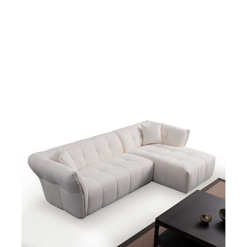 Corner Sofa Boxer Right - White White