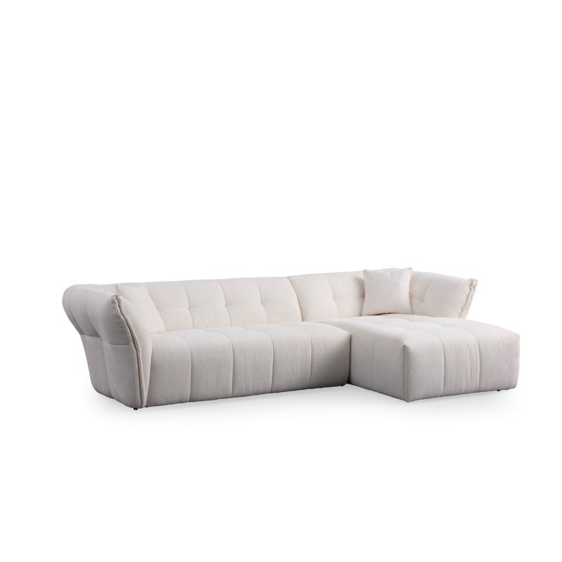 Corner Sofa Boxer Right - White White