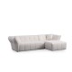 Corner Sofa Boxer Right - White White Corner Sofa Boxer Right - White White