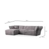 Corner Sofa Boxer Left - Light Grey Light Grey