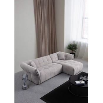 Corner Sofa Boxer Right - Light Grey Light Grey