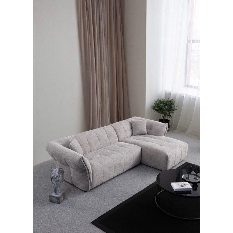 Corner Sofa Boxer Right - Light Grey Light Grey