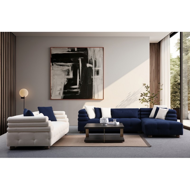 Corner Sofa Boston Right - Night Blue Night Blue