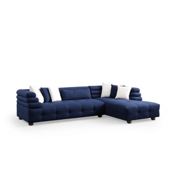 Corner Sofa Boston Right - Night Blue Night Blue